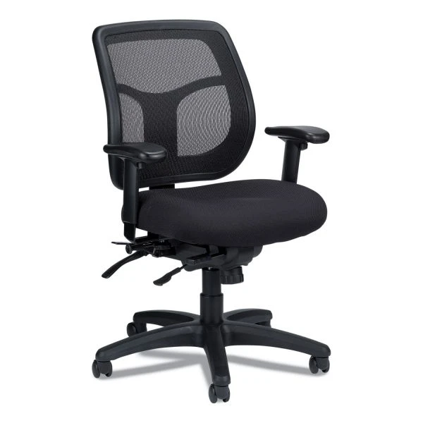 Eurotech Apollo Multi-Function Mesh Task Chair, Supports Up To 250 Lb, 18.9" To 22.4" Seat Height, Silver Seat/Back, Black Base 4 Eurotech Apollo Multi-Function Mesh Task Chair, Supports Up To 250 Lb, 18.9" To 22.4" Seat Height, Silver Seat/Back, Black Base - Image 4