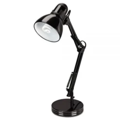 Alera Architect Desk Lamp, Adjustable Arm, 6.75w X 11.5d X 22h, Black