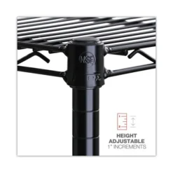 Alera NSF Certified 6-Shelf Wire Shelving Kit, 48w X 18d X 72h, Black -office furniture sale 4f003148a69d7dab1a66b94141f8e64bdc