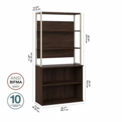 Bush Business Furniture Hybrid Tall Etagere Bookcase In Black Walnut 10 Bush Business Furniture Hybrid Tall Etagere Bookcase In Black Walnut -office furniture sale 50368d8aa6a90ca77bf931d379ef8c2c3d