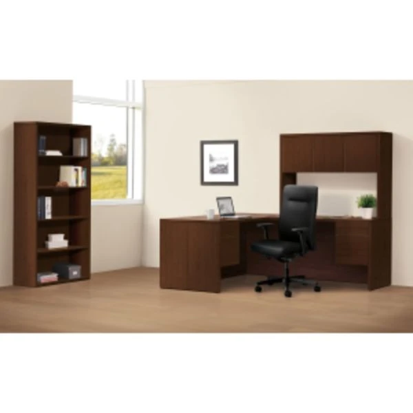 HON 10500 Series Laminate Bookcase, Five-Shelf, 36w X 13.13d X 71h, Mahogany 2 HON 10500 Series Laminate Bookcase, Five-Shelf, 36w X 13.13d X 71h, Mahogany - Image 2