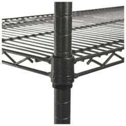 Alera NSF Certified 4-Shelf Wire Shelving Kit With Casters, 48w X 18d X 72h, Black Anthracite -office furniture sale 5071d82e605ac8c0b849f3fe2299f0a9f6