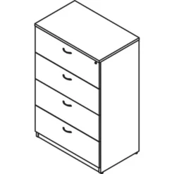 Lorell Essentials 4-Drawer Lateral File Cabinet -office furniture sale 51d2e0217162db4cae707ff59902d6e7f6