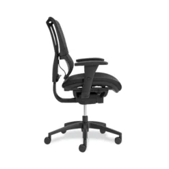 Union & Scale FlexFit 1500TF Mesh Back Fabric Task Chair, Supports Up To 300 Lbs, 17.32" To 20.87" Seat Height, Black Seat/Back, Black Base -office furniture sale 51d58bbb2d16f64af5163f0e63d64fcc74