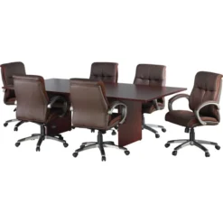 Lorell Essentials Series Mahogany Conference Table -office furniture sale 51ec73bb95ef498a9ac370c2ee8c9e1c5d