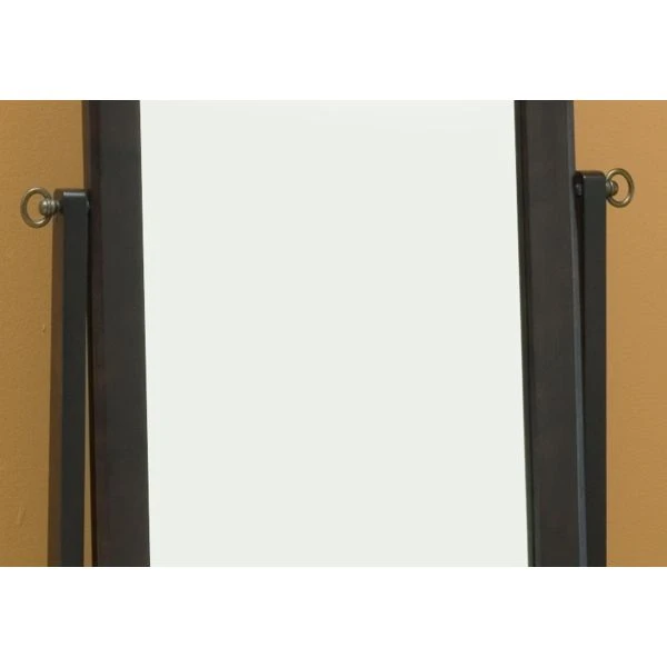 Monarch Specialties Mirror, Full Length, Standing, Floor, 60" Rectangular, Dressing, Bedroom, Brown Wood, Contemporary, Modern 4 Monarch Specialties Mirror, Full Length, Standing, Floor, 60" Rectangular, Dressing, Bedroom, Brown Wood, Contemporary, Modern - Image 4