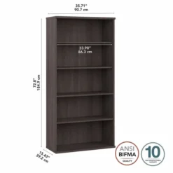 Bush Business Furniture Studio A Tall 5 Shelf Bookcase In Storm Gray 8 Bush Business Furniture Studio A Tall 5 Shelf Bookcase In Storm Gray -office furniture sale 5316f890be6325552b68583a57ca20e465