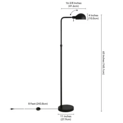 Arundel 66" Tall Integrated LED Floor Lamp With Metal Shade In Blackened Bronze 11 Arundel 66" Tall Integrated LED Floor Lamp With Metal Shade In Blackened Bronze -office furniture sale 532ab1d7ef7974c25d4f519da931bfe5be