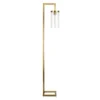 Malva 67.75" Tall Floor Lamp With Glass Shade In Brass/Clear