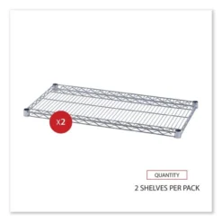 Alera Industrial Wire Shelving Extra Wire Shelves, 36w X 18d, Silver, 2 Shelves/Carton 9 Alera Industrial Wire Shelving Extra Wire Shelves, 36w X 18d, Silver, 2 Shelves/Carton -office furniture sale 53346f896c7737050f4882d129d5da6927