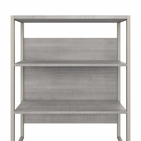 Bush Business Furniture Hybrid 36W Bookcase Hutch In Platinum Gray 6 Bush Business Furniture Hybrid 36W Bookcase Hutch In Platinum Gray - Image 6