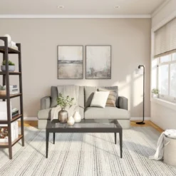 Cadmus 57" Tall Floor Lamp With Glass Shade In Blackened Bronze/White -office furniture sale 536ac50efcecf18b102293be176bfb1ca4