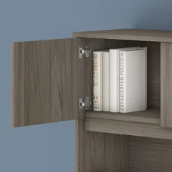 Bush Business Furniture Hybrid 72W Desk Hutch In Modern Hickory -office furniture sale 536f3eb33e04ae9df36702e5763632fa67