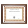 NuDell Award-A-Plaque Document Holder, Acrylic/Plastic, 10.5 X 13, Walnut