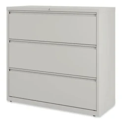 Alera Lateral File, 3 Legal/Letter/A4/A5-Size File Drawers, Light Gray, 42" X 18.63" X 40.25" -office furniture sale 541f9185b6b7578dfa30ef47d38d645cfc