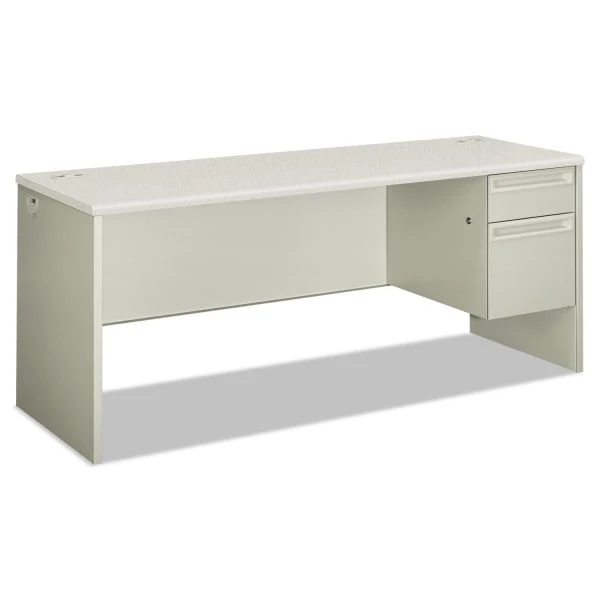 HON 38000 Series Single Pedestal Credenza, Right, 72w X 24d X 29.5h, Silver/Gray 1 HON 38000 Series Single Pedestal Credenza, Right, 72w X 24d X 29.5h, Silver/Gray
