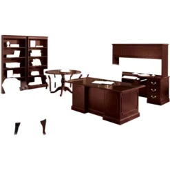 HON 94000 Series "L" Workstation Right Return, 48w X 24d X 29.5h, Mahogany -office furniture sale 5499b15b70b0c2111d1c3ae0beb746caa0