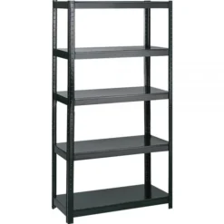 Safco Boltless Steel Shelving, Five-Shelf, 36w X 18d X 72h, Black -office furniture sale 552986a7863636993ffda33dd1b1aac0e3