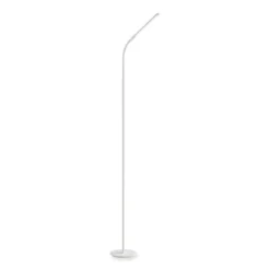Safco Resi LED Floor Lamp, Gooseneck, 60" Tall, White, Ships In 1-3 Business Days