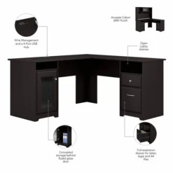 Bush Furniture Cabot L Shaped Desk With Hutch And Tall Storage Cabinet With Doors In Espresso Oak -office furniture sale 55b6ccee5982c924cbfd25260d2c7424d7 1