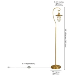 Bay Nautical Floor Lamp With Glass Shade In Brass/Clear 8 Bay Nautical Floor Lamp With Glass Shade In Brass/Clear -office furniture sale 561f28e8ac60b1911ab47975546dc9e11b