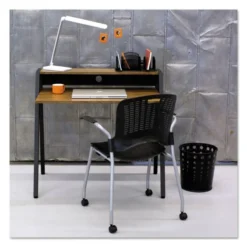 Safco Writing Desk, 37 3/4 X 22 3/4 X 34 1/4, Natural/Black -office furniture sale 565cdb695669e42522f28638511d7b6bd3