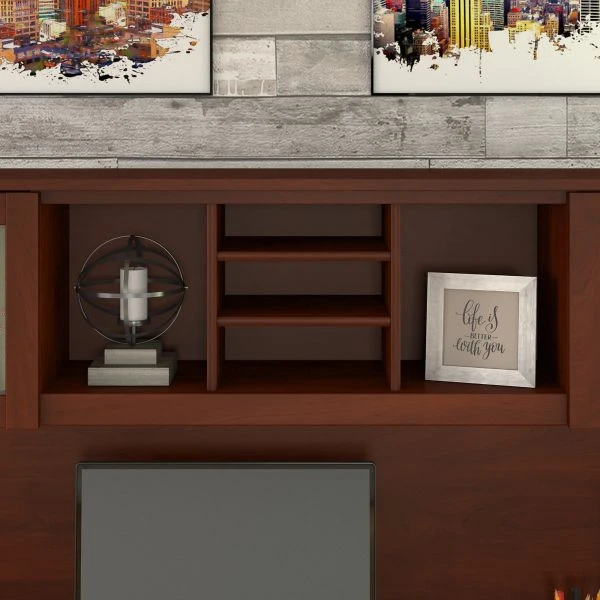 Bush Furniture Somerset 72W Desk Hutch In Hansen Cherry 2 Bush Furniture Somerset 72W Desk Hutch In Hansen Cherry - Image 2