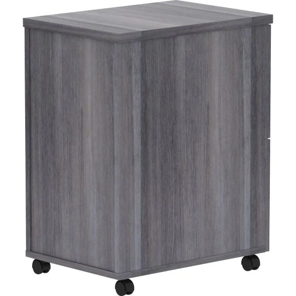 Lorell Weathered Charcoal Laminate Desking Pedestal - 2-Drawer 5 Lorell Weathered Charcoal Laminate Desking Pedestal - 2-Drawer - Image 5