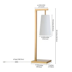 Moser 26" Tall Table Lamp With Fabric Shade In Brass/White 9 Moser 26" Tall Table Lamp With Fabric Shade In Brass/White -office furniture sale 569def927cdcd7aca869bbc45e97d54e75