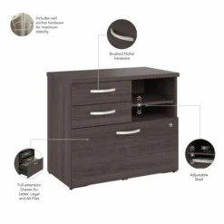 Bush Business Furniture Studio A Office Storage Cabinet With Drawers And Shelves In Storm Gray -office furniture sale 56f6e07902545cb13cb005183cf84ffd6e 1