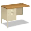 HON Metro Classic Series Workstation Return, Left, 42w X 24d X 29.5h, Harvest/Putty