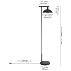 Conan 68" Metal Floor Lamp With Metal Shade In Blackened Bronze 9 Conan 68" Metal Floor Lamp With Metal Shade In Blackened Bronze -office furniture sale 57e12b4f065af4e9336921502ea6224d9e