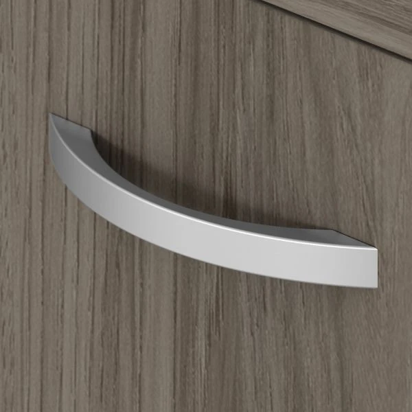 Bush Business Furniture Hybrid Low Storage Cabinet With Doors And Shelves In Modern Hickory 5 Bush Business Furniture Hybrid Low Storage Cabinet With Doors And Shelves In Modern Hickory - Image 5