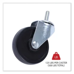 Alera Optional Casters For Wire Shelving, Grip Ring Stem, 3" Wheel, Black, 4/Set (2 Locking) 13 Alera Optional Casters For Wire Shelving, Grip Ring Stem, 3" Wheel, Black, 4/Set (2 Locking) -office furniture sale 585af0b4cf8e7e56559c7c6164850d18ff