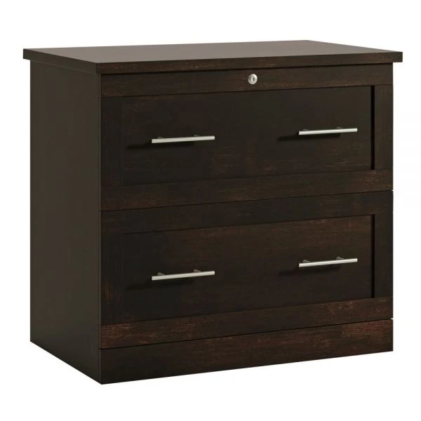 2-Drawer 30"W Lateral File Cabinet, Peppered Black 2 2-Drawer 30"W Lateral File Cabinet, Peppered Black - Image 2