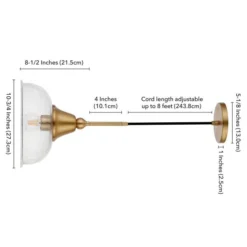 Magnolia 10.75" Wide Pendant With Glass Shade In Brass/Seeded -office furniture sale 586f4ec6daf511f40e0fb5b84e48b89380