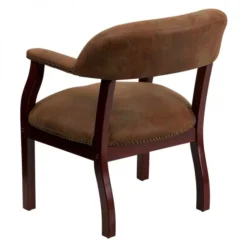 Flash Furniture Brown Microfiber Side Chair -office furniture sale 587828a0680460866e942482d0c0d334b0