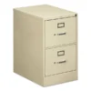 HON 510 Series 2-Drawer Vertical Metal File Cabinet, Legal, 29" Height, Full-Suspension, Putty