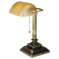 Alera Traditional Banker's Lamp With USB, 10w X 10d X 15h, Antique Brass 7 Alera Traditional Banker's Lamp With USB, 10w X 10d X 15h, Antique Brass -office furniture sale 58e7cb86c9c48f986441b2891cabd8a92f