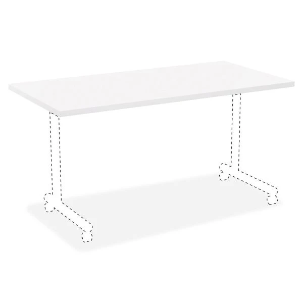 Lorell White Laminate Rectangular Invent Tabletop 1 Lorell White Laminate Rectangular Invent Tabletop