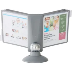 Durable SHERPA Motion Desk Reference System, 10 Panels, Gray Borders -office furniture sale 5ae5e91f43ec2d042320a061aa98a97b16