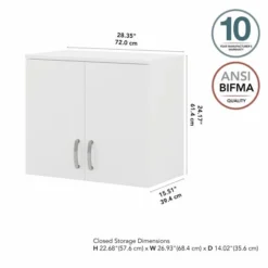 Bush Business Furniture Universal Wall Cabinet With Doors And Shelves In White 12 Bush Business Furniture Universal Wall Cabinet With Doors And Shelves In White -office furniture sale 5b5e084d9bfcf4353e206c1c9148626f3a