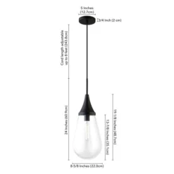 Ambrose 8.63" Wide Pendant With Glass Shade In Blackened Bronze/Clear 15 Ambrose 8.63" Wide Pendant With Glass Shade In Blackened Bronze/Clear -office furniture sale 5bcd8baa11a4573301252f905755934f2f