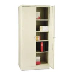Tennsco 78" High Deluxe Cabinet, 36w X 24d X 78h, Putty