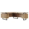 Mirella L-Shaped Configuration Desk, BBB/BF, Sand Dune
