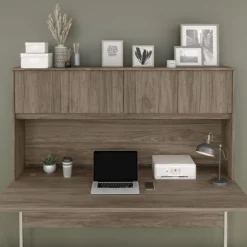 Bush Business Furniture Hybrid 72W Desk Hutch In Modern Hickory -office furniture sale 5c8a1fae92bb03fb2eb6b7fa81c625dba4