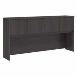 Bush Business Furniture Hybrid 72W Desk Hutch In Storm Gray