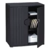 Iceberg Rough N Ready Storage Cabinet, Two-Shelf, 36w X 22d X 46h, Black