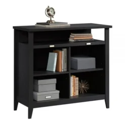Sauder Summit Station 36"H 4-Cube Bookcase, Raven Oak