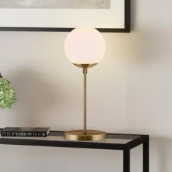 Theia 21" Tall Globe & Stem Table Lamp With Glass Shade In Brass/Clear 7 Theia 21" Tall Globe & Stem Table Lamp With Glass Shade In Brass/Clear -office furniture sale 5d175b737032d676c3cacd22413b11cda6